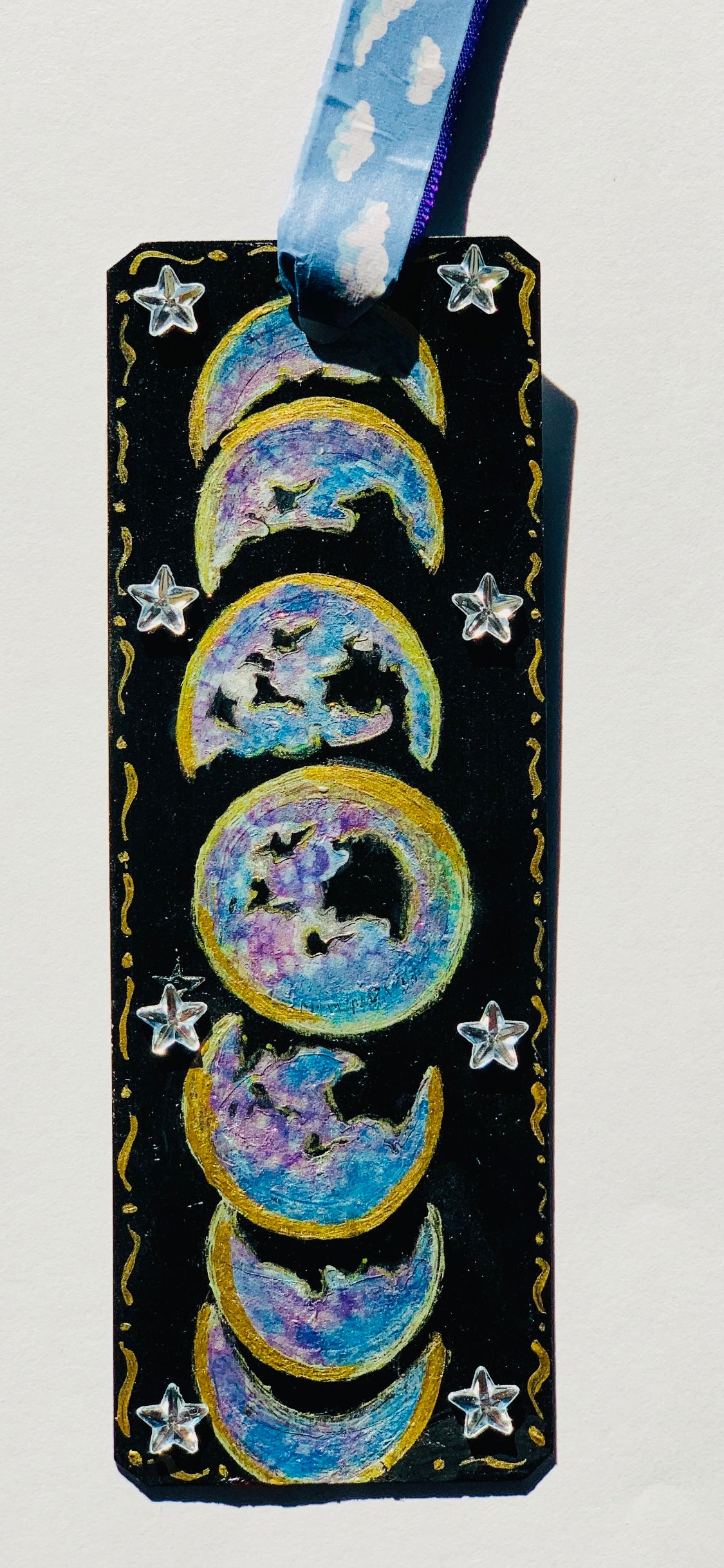 Moon Bookmark Painting