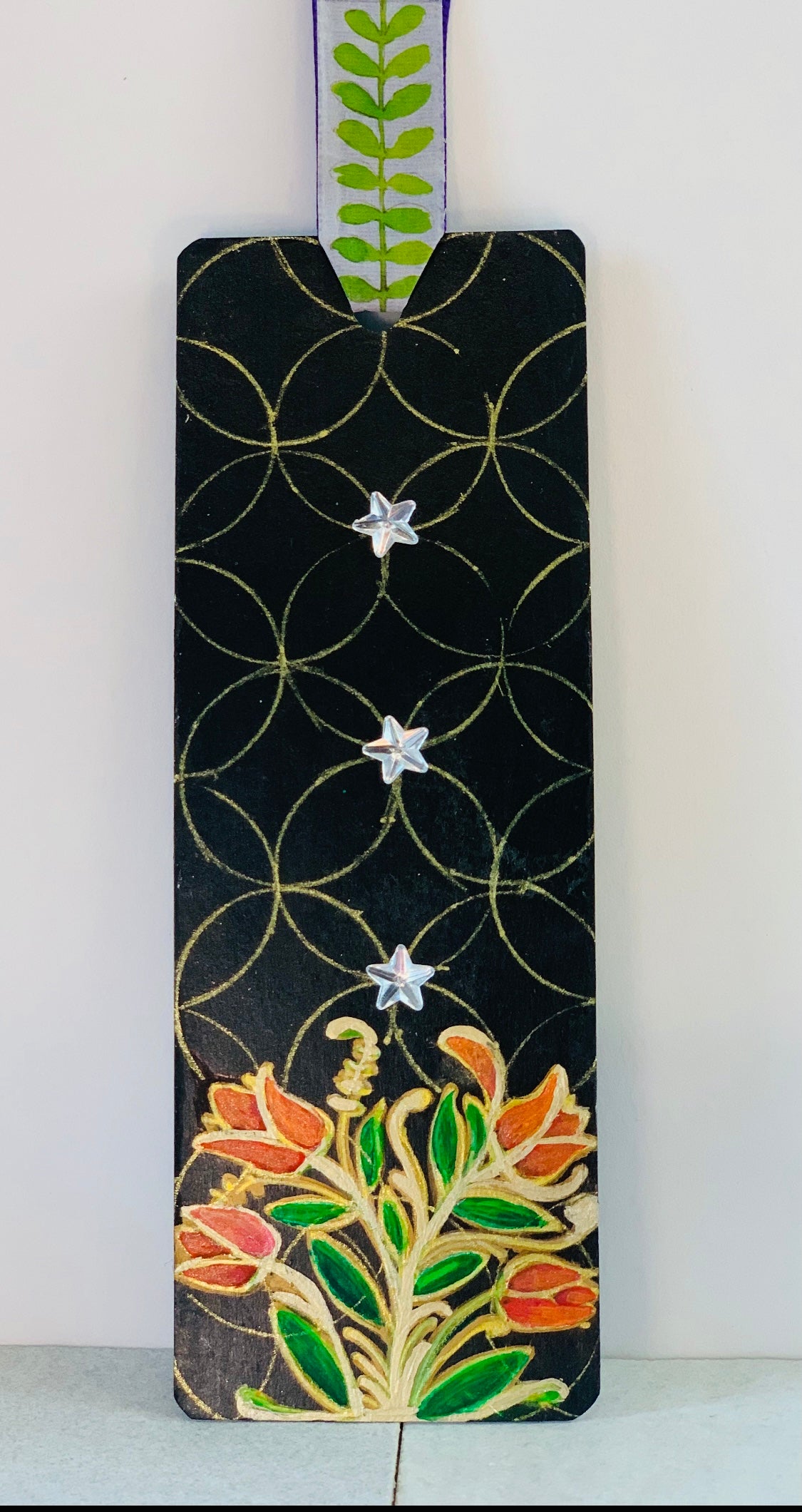 Red Roses Bookmark Painting